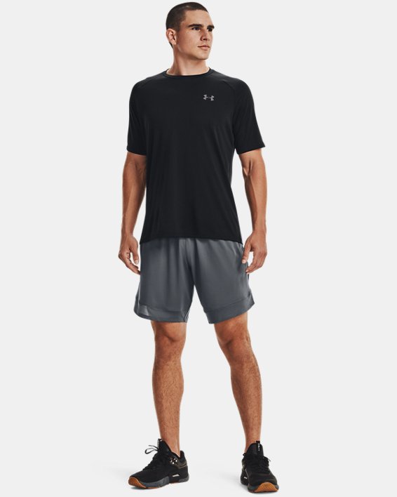 Under Armour Homme Tech manches 3/4 Gym T-Shirt-Gris-Neuf 